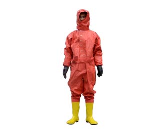 Semi-enclosed chemical protective clothing